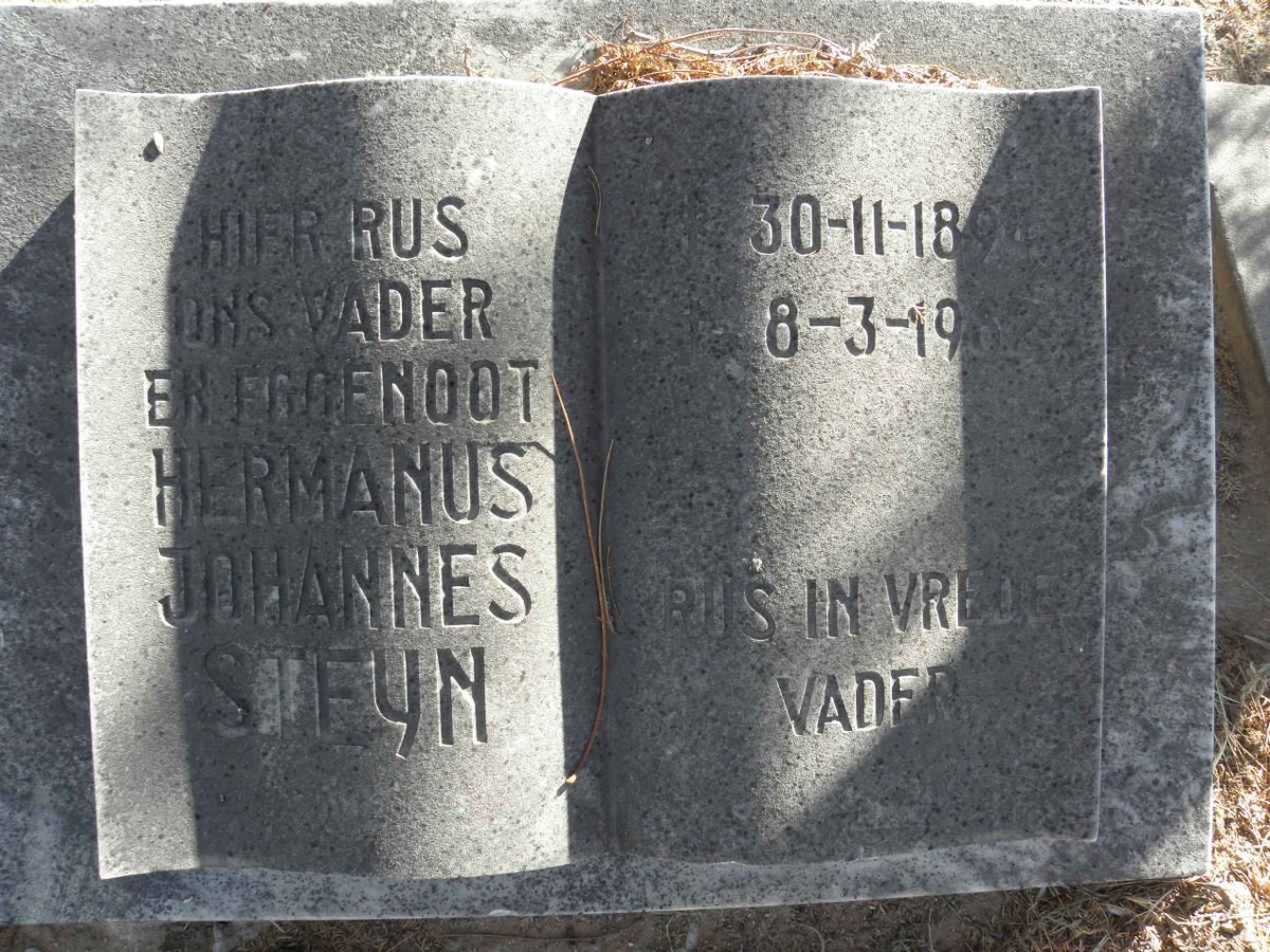 STEYN Hermanus Johannes 1894-1962