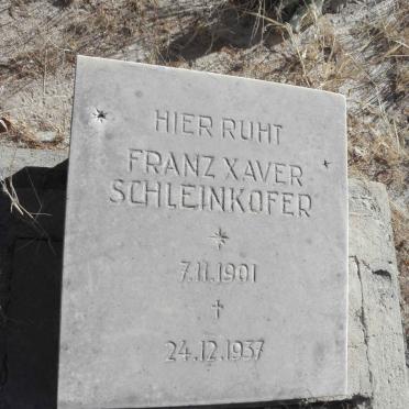 SCHLEINKOFER Franz Xaver 1901-1937