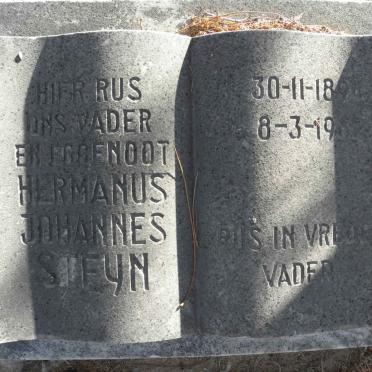 STEYN Hermanus Johannes 1894-1962