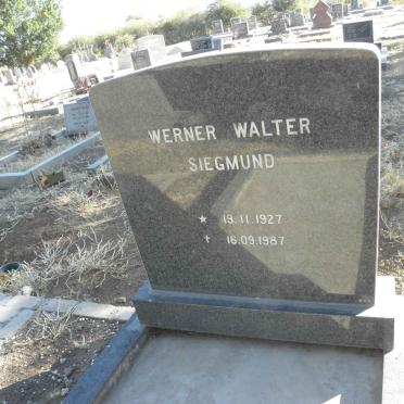 SIEGMUND Werner Walter 1927-1987