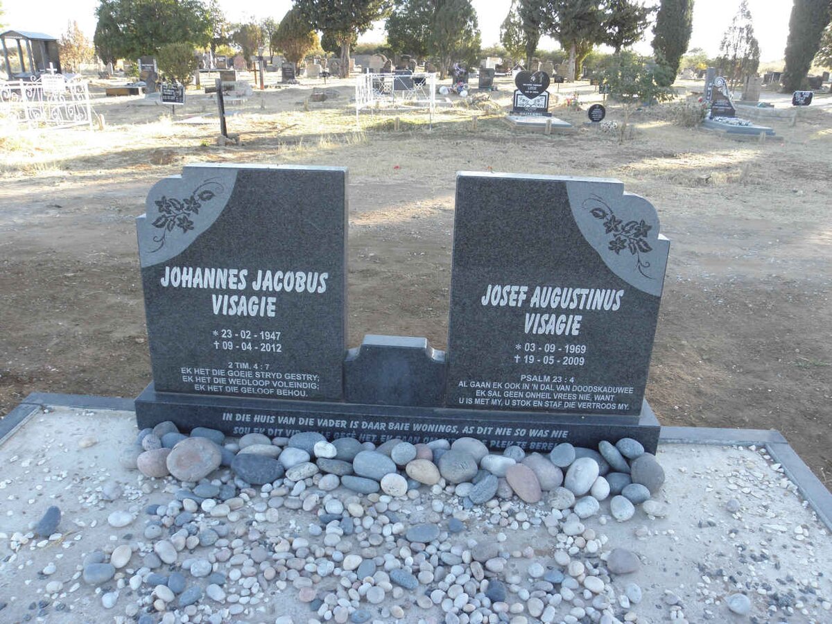 VISAGIE Johannes Jacobus 1947-2012 :: VISAGIE Josef Augustinus 1969-2009
