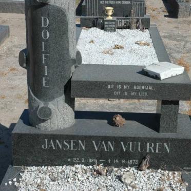 VUUREN Dolfie, Jansen van 1925-1973