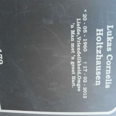 HOLTZHAUSEN Lukas Cornelis 1960-2013