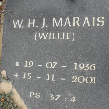 MARAIS W.H.J. 1936-2001