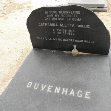 DUVENHAGE Catharina Aletta 1918-1994