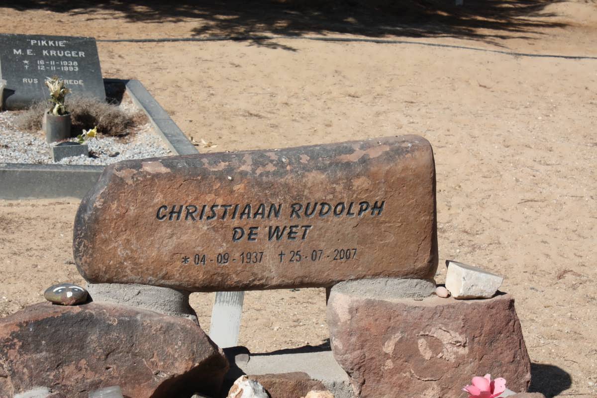 WET Christiaan Rudolph, de 1937-2007