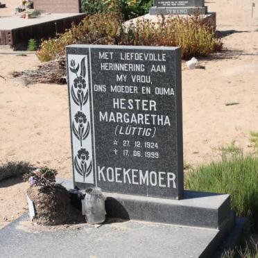 KOEKEMOER Herster Margaretha nee LÜTTIG 1924-1999