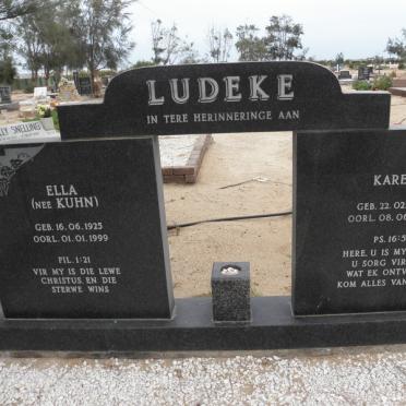 LUDEKE Karel 1922-2001 &amp; Ella KUHN 1925-1999