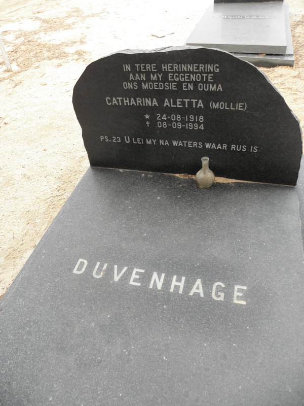 DUVENHAGE Catharina Aletta 1918-1994