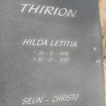 THIRION Hilda Letitia 1938-1998