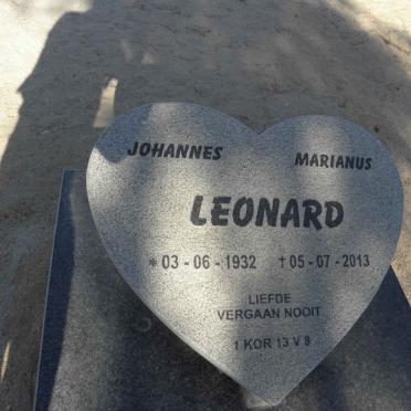 LEONARD Johannes Marianus 1932-2013