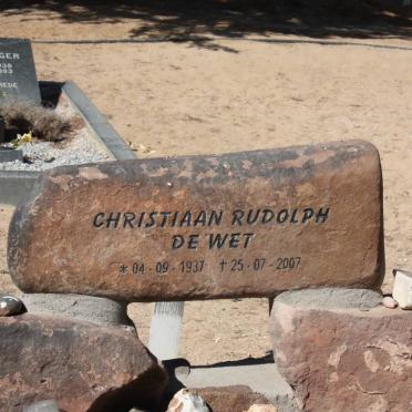 WET Christiaan Rudolph, de 1937-2007