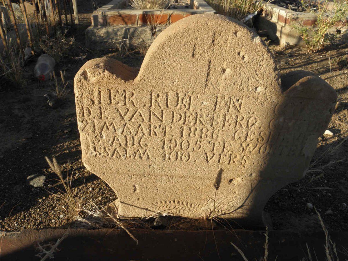 BERG D.E., van der 1886-1905