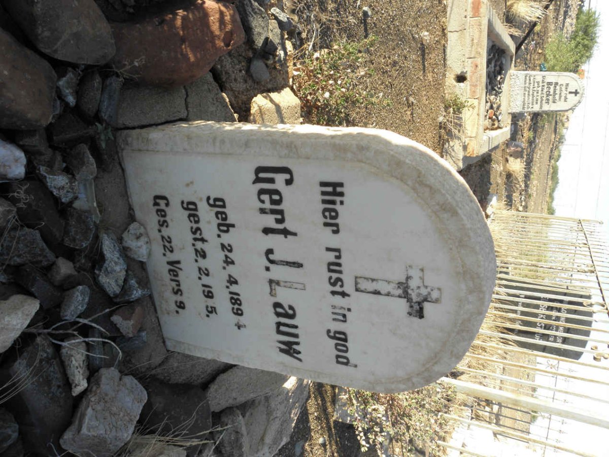 LAUW Gert J. 1894-1915