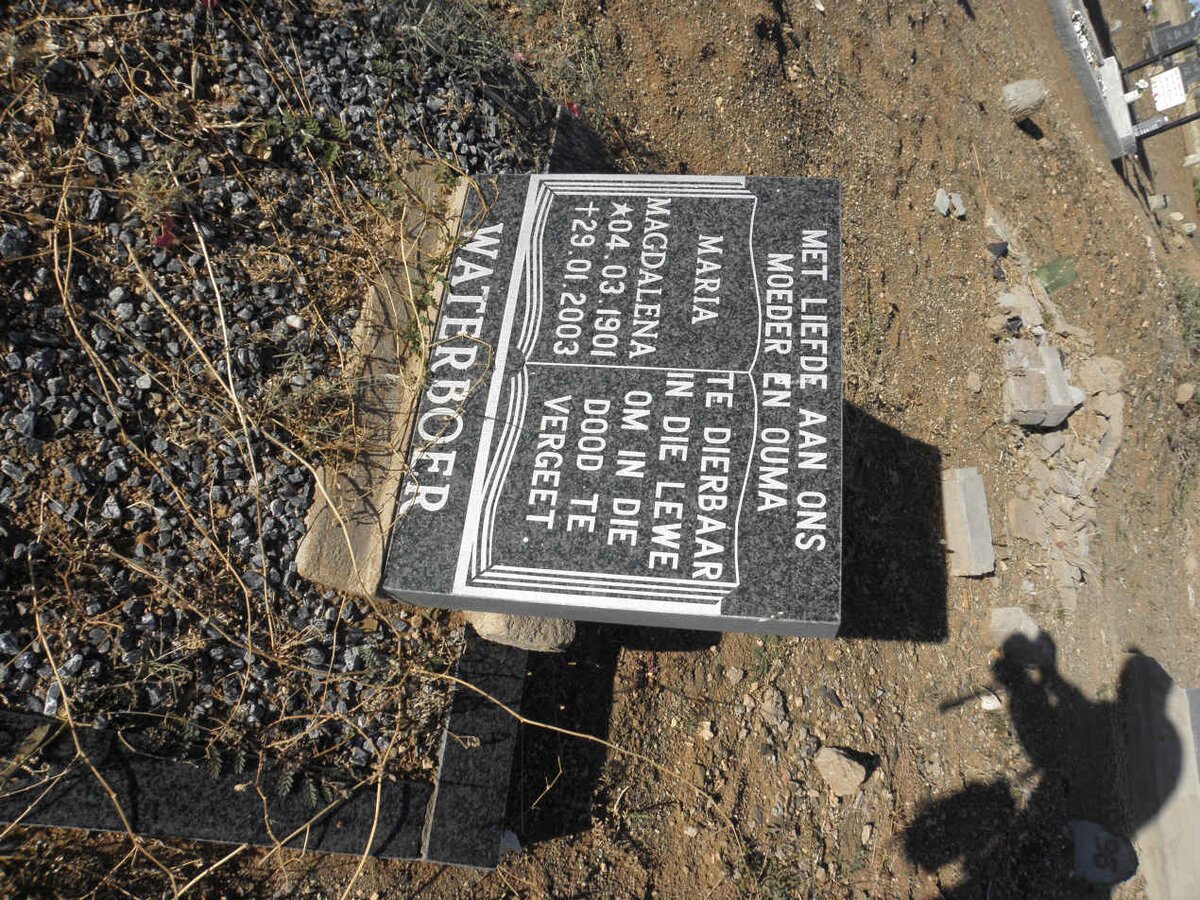 WATERBOER Maria Magdalena 1901-2003