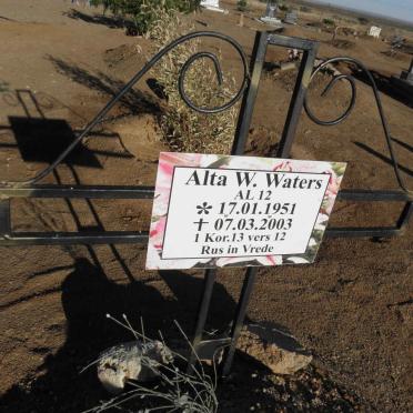 WATERS Alta W. 1951-2003