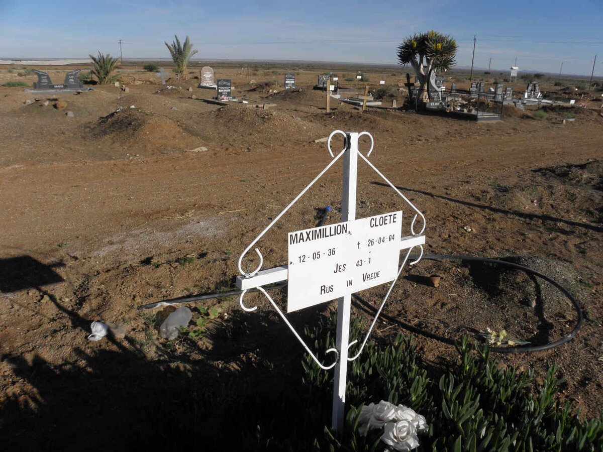 CLOETE Maximillion 1936-2004