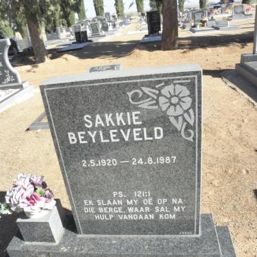 BEYLEVELD Sakkie 1920-1987