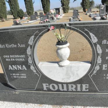FOURIE Ernst 1919-1999 &amp; Anna 1922-2008