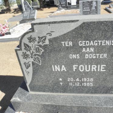 FOURIE Ina 1938-1985