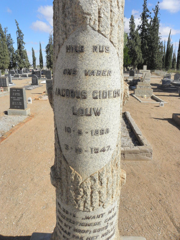 LOUW Jacobus Gideon 1898-1947