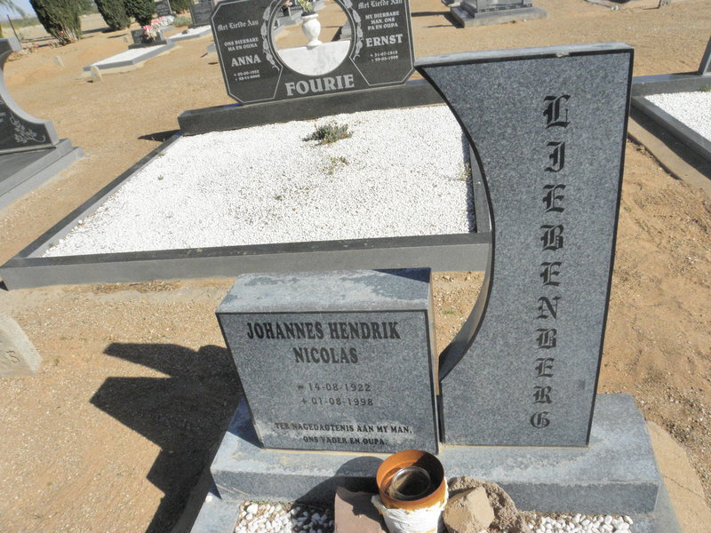 LIEBENBERG Johannes Hendrik 1922-1998