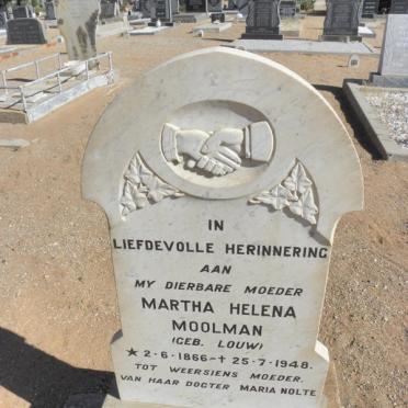 MOOLMAN Martha Helena nee LOUW 1866-1948