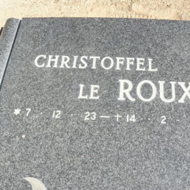 ROUX Christoffel, le 1923-1984