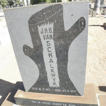 SCHALKWYK J.H.B., van 1871-1947