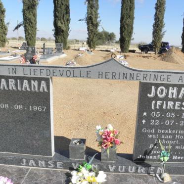 VUUREN Johan, Janse van 1967-2011 &amp; Mariana 1967-