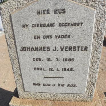 VERSTER Johannes J. 1885-1948