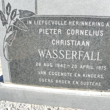 WASSERFALL Pieter Cornelius Christiaan 1942-1975