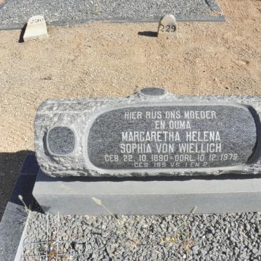 WIELLIGH Margaretha Helena Sophia, von 1890-1979