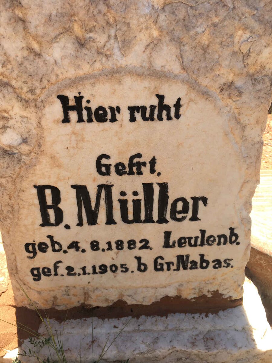 MÜLLER B. 1882-1905