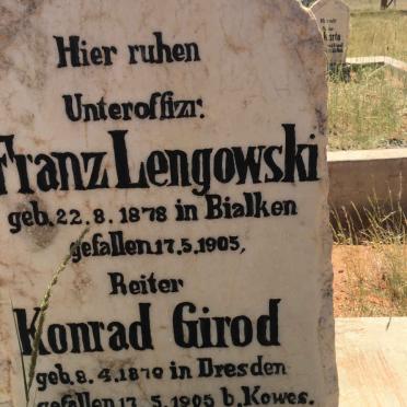 LENGOWSKI Franz 1878-1905 :: GIROD Konrad 1879-1905
