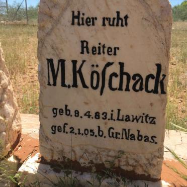 KÖSCHACK M. 1883-1905