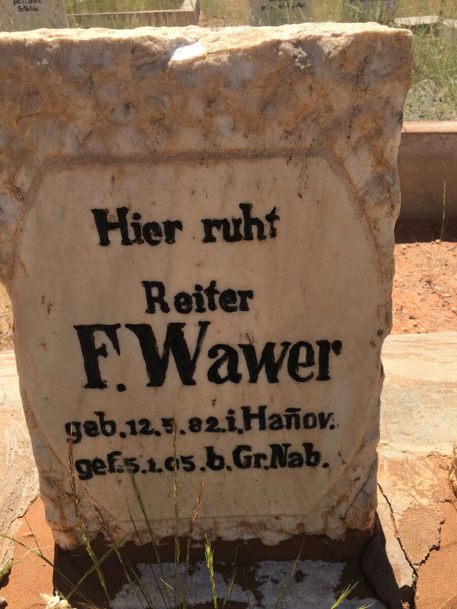 WAWER F. 1882-1905