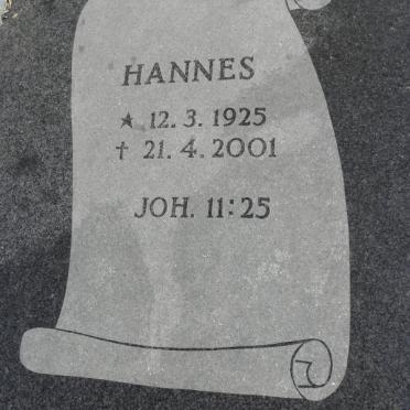 ROUX Hannes, le 1925-2001 &amp; Johanna 1934-