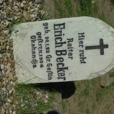 BECKER Erich 1882-1904