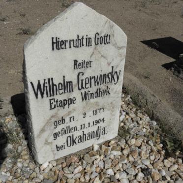 GERWINSKY Wilhelm 1877-1904