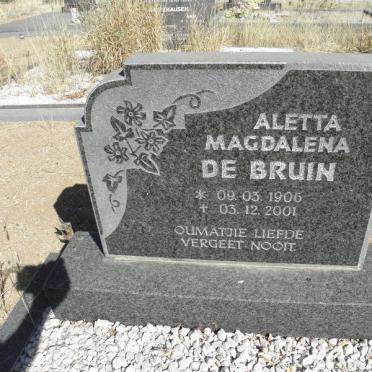 BRUIN Aletta Magdalena, de 1906-2001