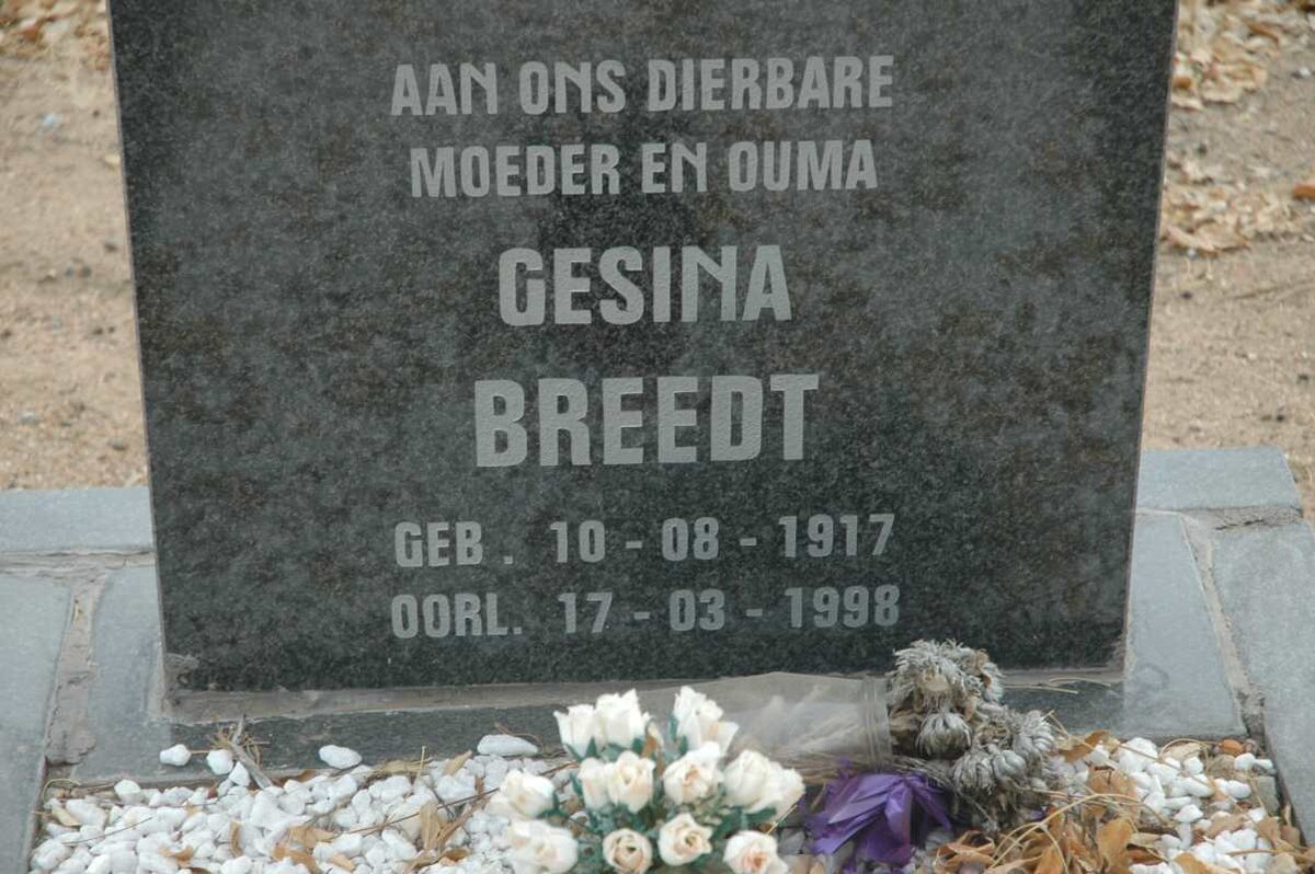 BREEDT Gesina 1917-1998