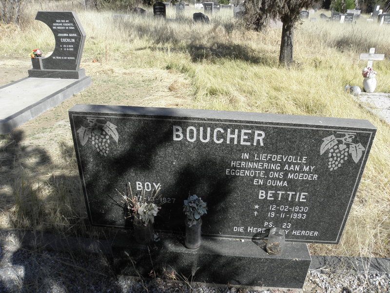 BOUCHER Boy 1927- &amp; Bettie 1930-1993