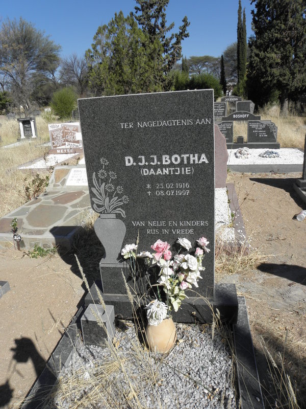 BOTHA D.J.J. 1916-1997