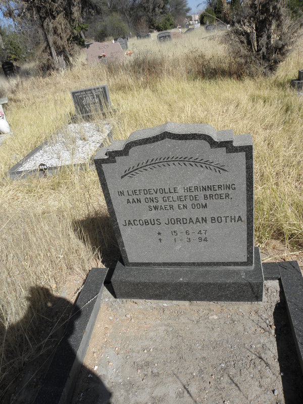 BOTHA Jacobus Jordaan 1947-1994