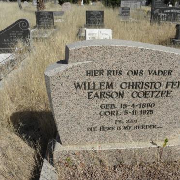 COETZEE Willem Christoffel Pearson 1890-1975