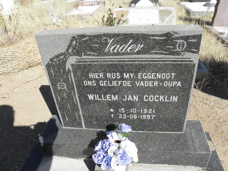 COCKLIN Willem Jan 1921-1997