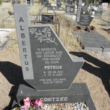 COETZEE Albertus Petrus 1931-2001