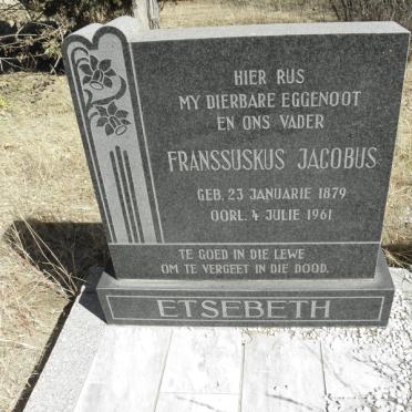 ETSEBETH Franssuskus Jacobus 1879-1961