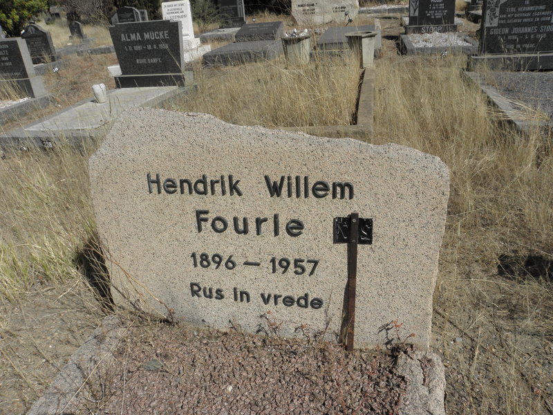 FOURIE Hendrik Willem 1896-1957